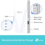 TP-Link RE500X WiFi 6 Repeater AX1500(Dualband 1200MBit/s 5GHz + 300MBit/s 2,4GHz)