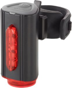 Fischer Fahrrad LED-Akku Rücklicht Twin Stop mit 360° Bodenbeleuchtung