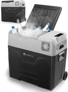 Juskys Kompressor Kühlbox 50 Liter 12/24/230 V für Auto
