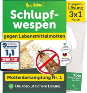 Hey Nature® Schlupfwespen gegen Lebensmittelmotten