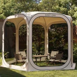 EAST OAK Pop Up Zelt, Pavillon 3×3m, Wurfzelt Große für 4-6 Personen