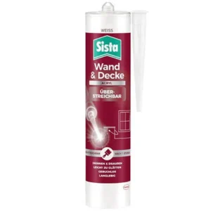 Sista Pattex Wand & Decke Acryl Dichtmasse, 280ml Kartusche