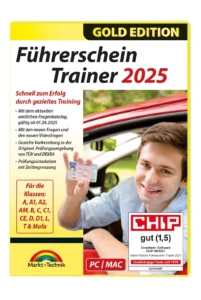 Vollversion: Führerschein-Trainer 2025 – Prüfungsumgebung von TÜV & DEKRA | Windows